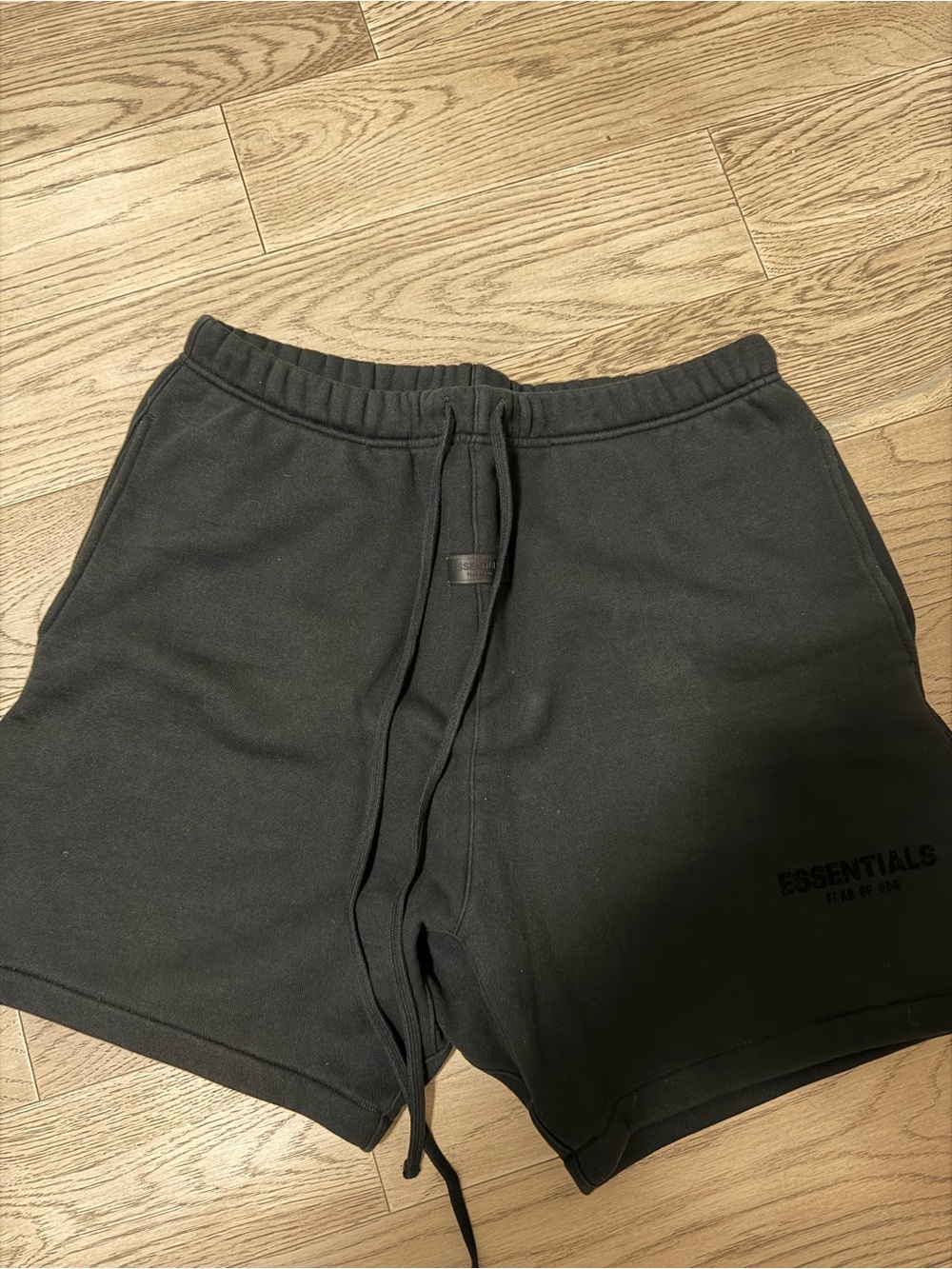 Fear of God ESSENTIALS Men’s Black Logo Sweat Shorts